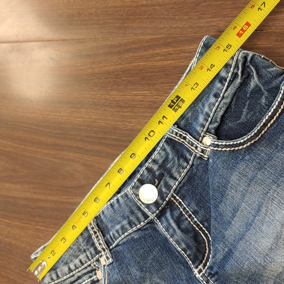 🥳 3/$15!!  Maurice's Crop Deconstructed Jeans Size 5/6 - Picture 5 of 9